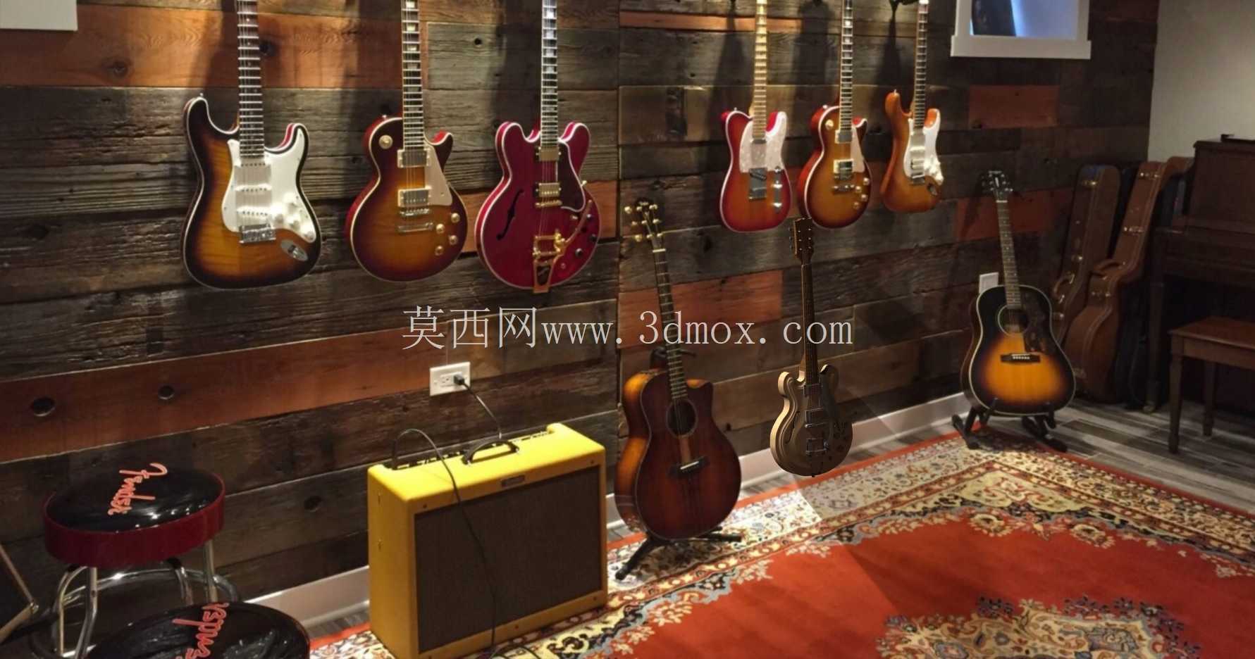 Les Paul + Stratocaster + Gibson 356 吉他