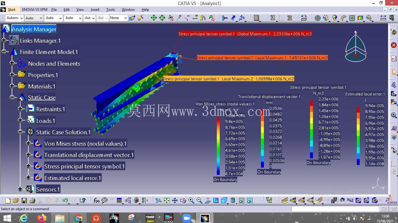 2A D3 TM_Anandani Dias Prayogi_期刊评论分析 Sasis Beam dari bahan Baja,Emas dan Alumunium Menggunakan CATIA V5R21