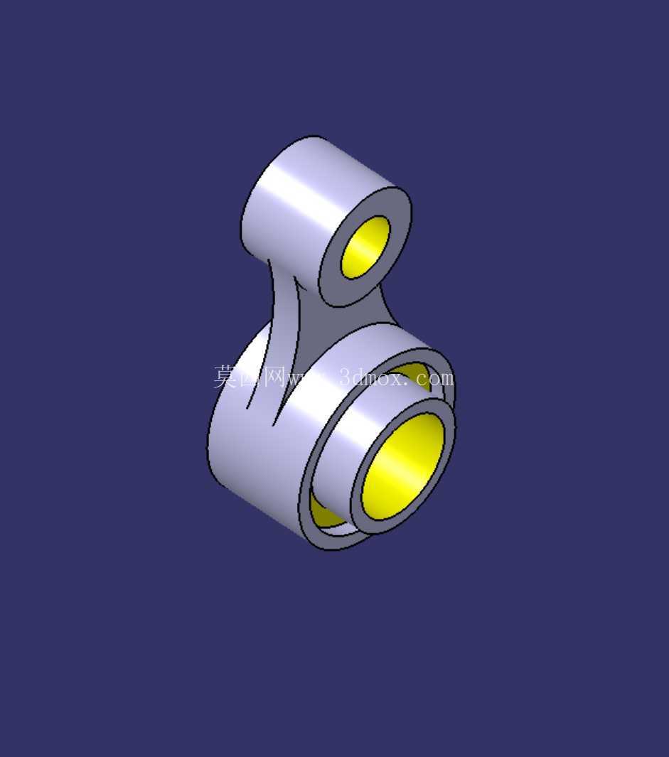 CATIA V5 中的高效零件创建:练习 19 - 草图、焊盘、轴、\u0026 布尔