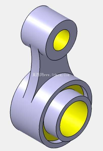 CATIA V5 中的高效零件创建:练习 19 - 草图、焊盘、轴、\u0026 布尔