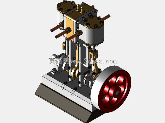 VAPOR DE DOS CILINDROS VERTICALES 实验型发动机