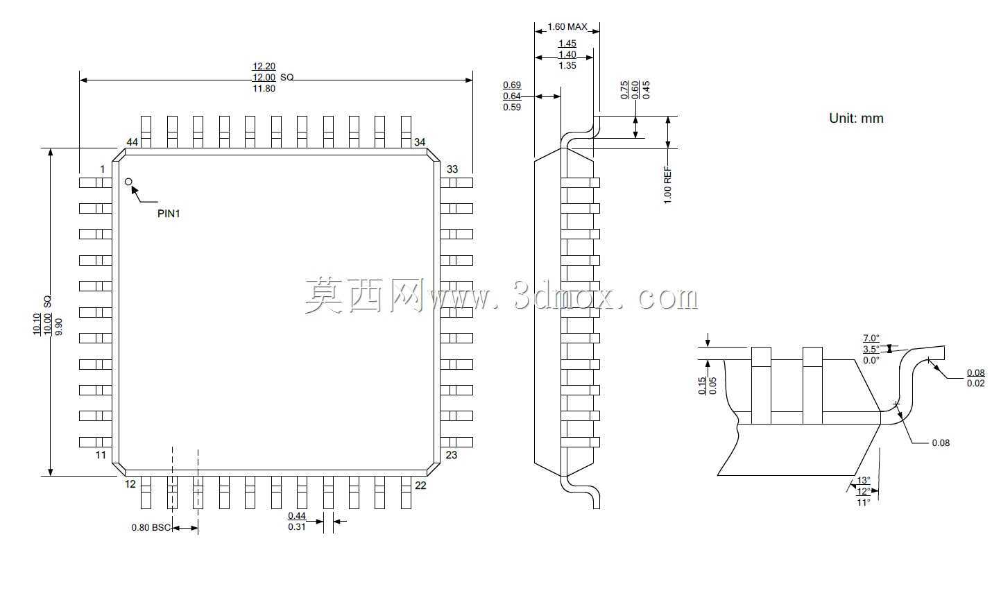 LQFP-44-10X10X1.6