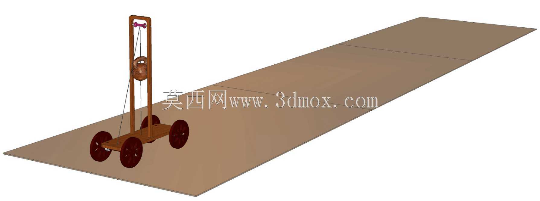 用于演示势能转化为动能的推车
