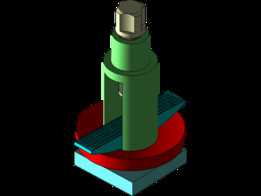 Solidworks 中的车床销座装配 Torna Kalemligi Teknik Resim 刀架包含零件的完整视频