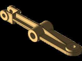 Solidworks 教程 Ex 38 Manivela Kolu 模型,来自 Teknik Resim 的几何形状,附完整视频