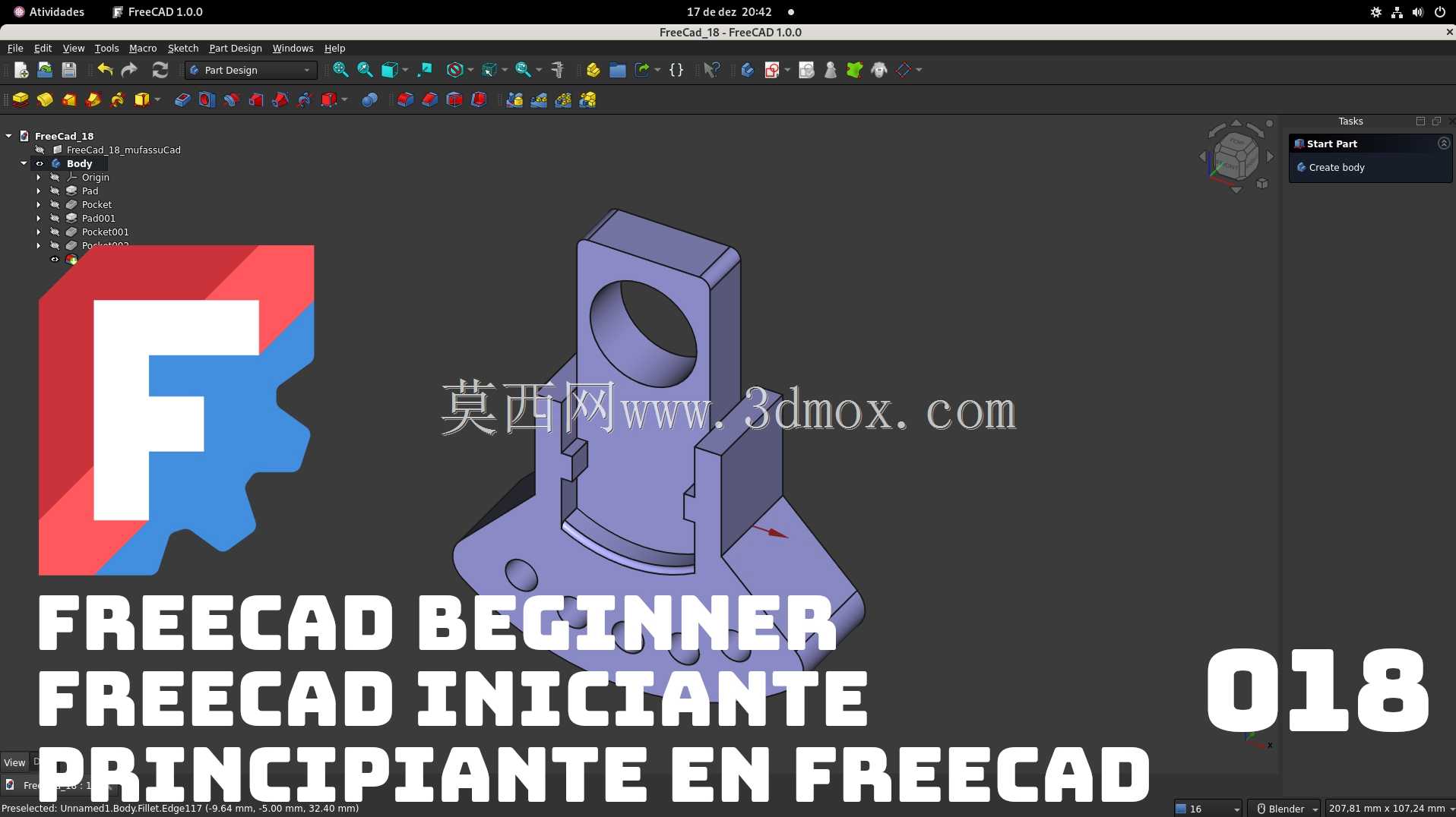 练习 FreeCAD 018