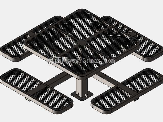 Mesa para jardín modelo rombo。