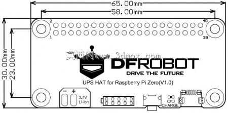 DFRobot0528 UPS HAT 适用于 Raspberry Pi Zero