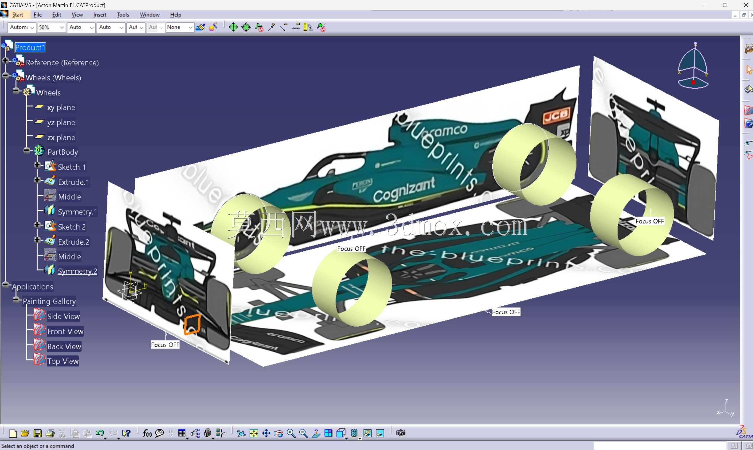 ����� CATIA V5 �е���Ͷ��� 2D ��ͼ