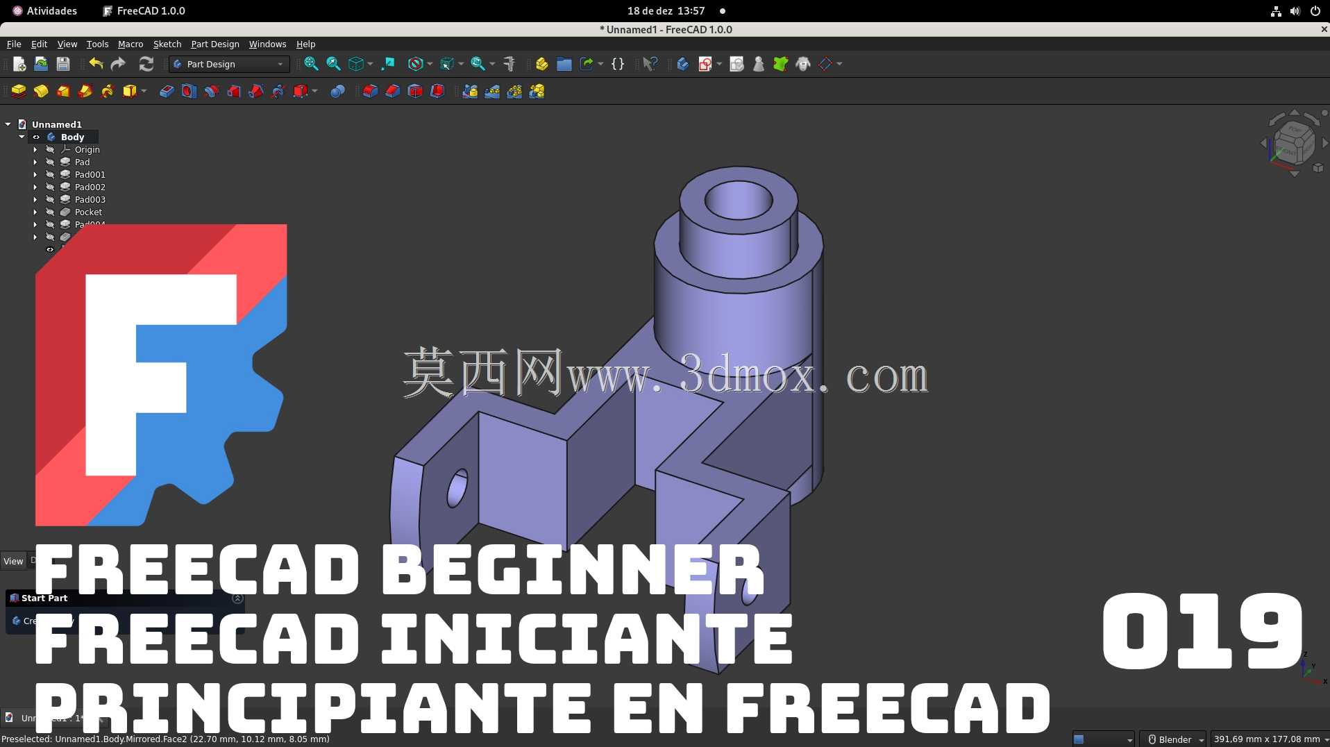 练习 FreeCAD 019