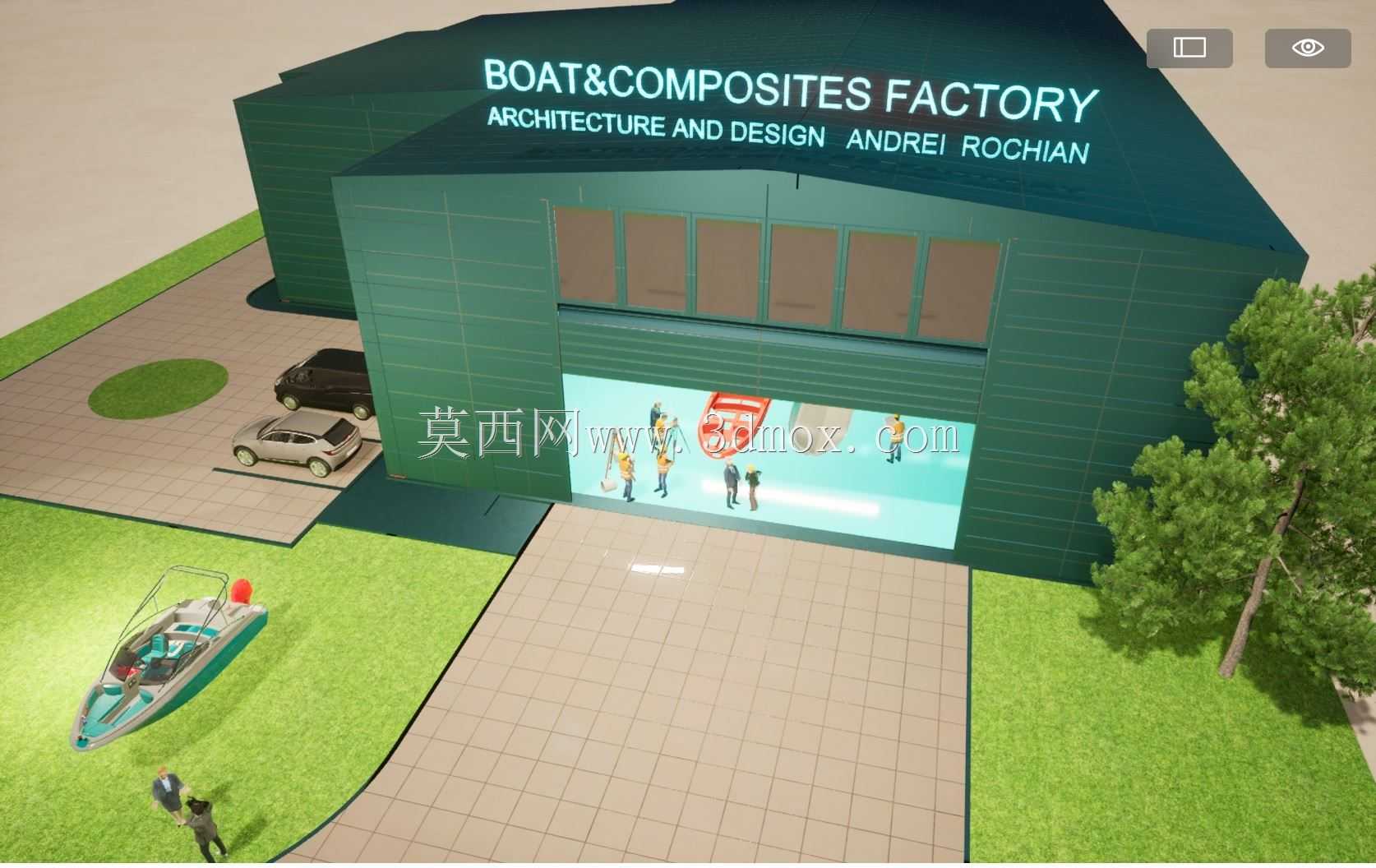 建立造船厂建筑的计划\u0026由Andrei Rochian设计