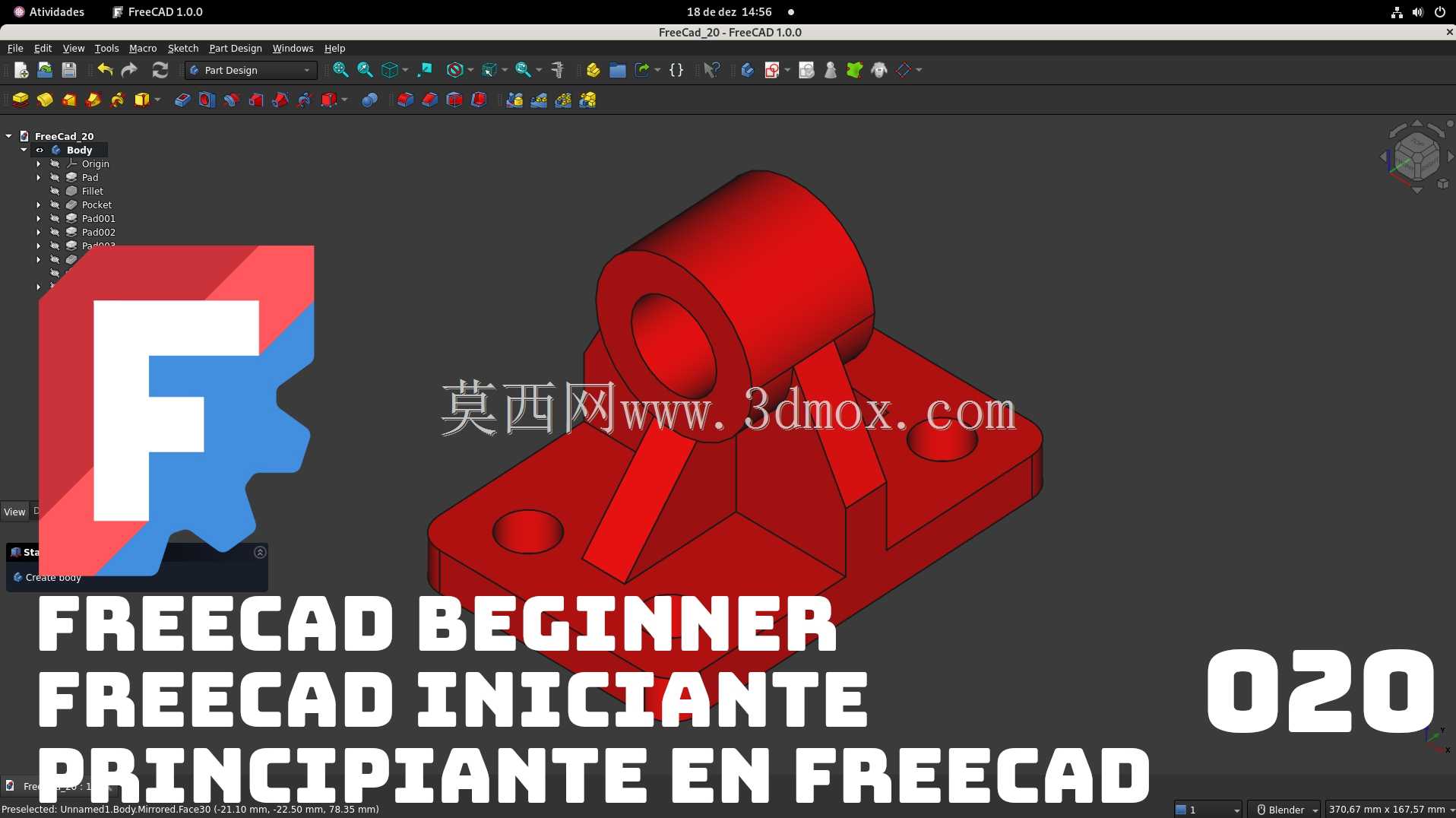 练习 FreeCAD 020