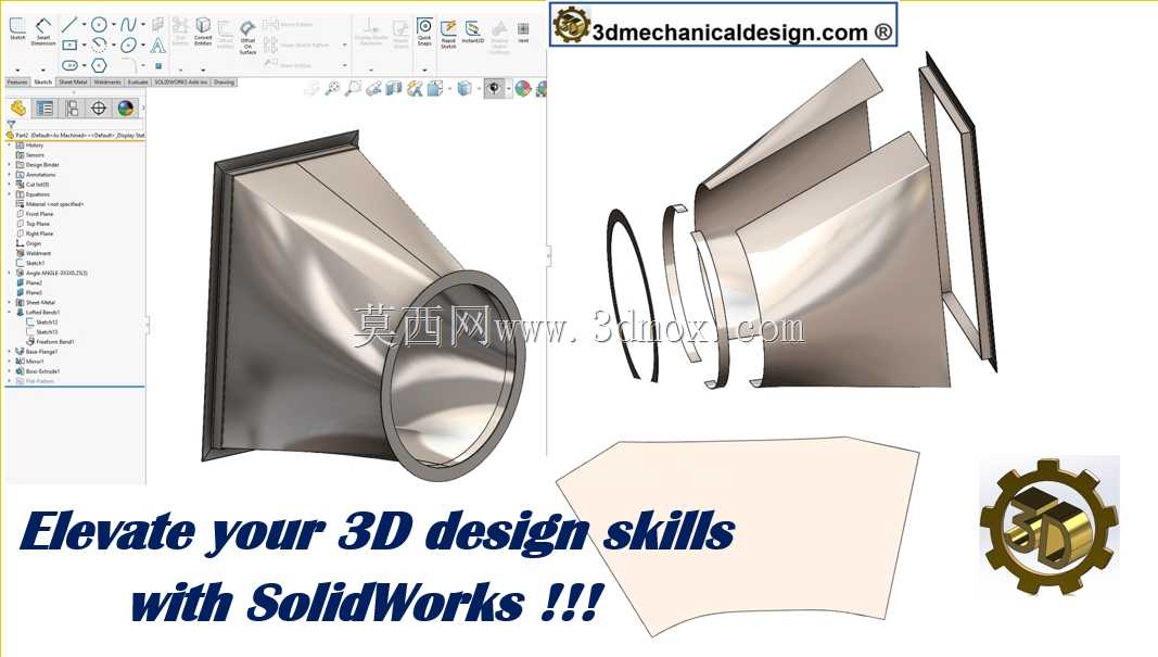 ? SolidWorks �̳� | �ӽ�| ƫ�ķ�Բ����
