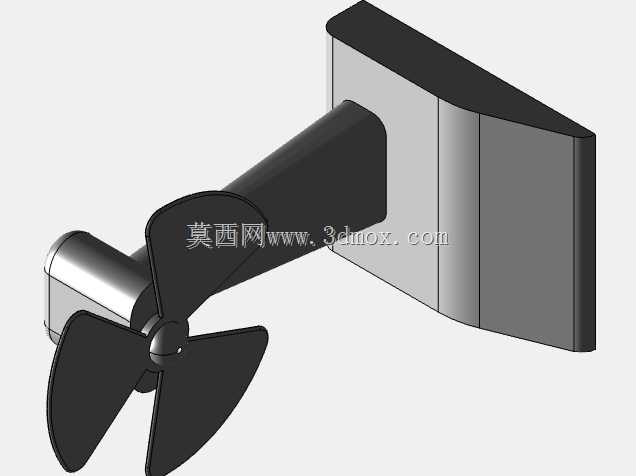 立式风扇模型