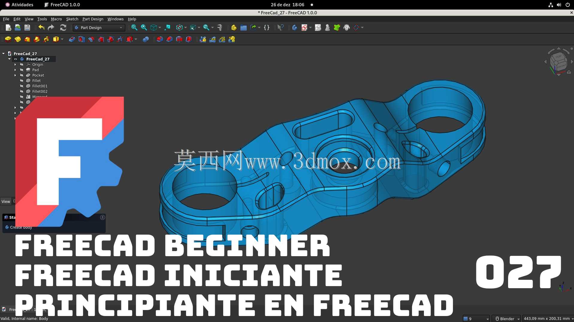 教程 FreeCAD 初学者 027