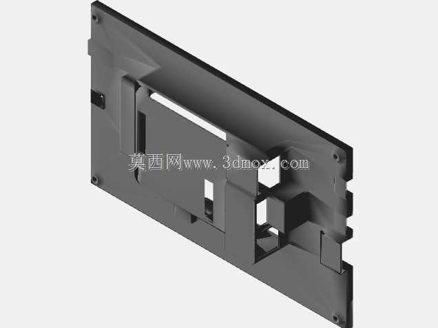 Rpi 7英寸液晶显示屏-H 1024x600像素USB触摸Rev1.1案例模型