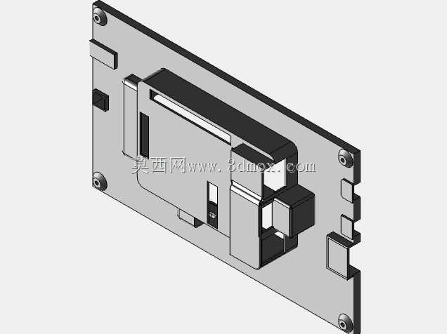 Rpi 7英寸液晶显示屏-H 1024x600像素USB触摸Rev1.1案例模型