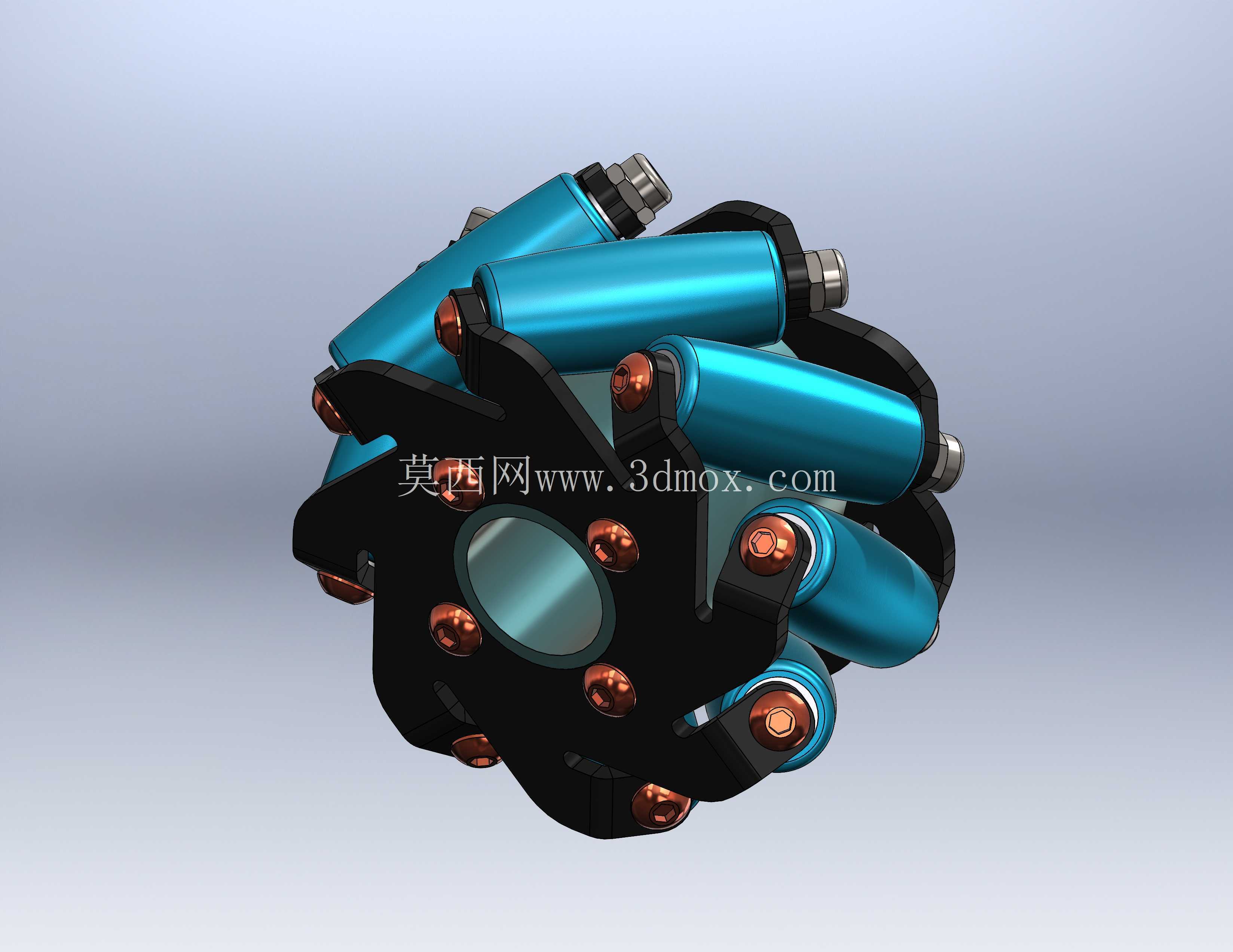 ȫ��λMecanum�����ܳ�-SolidWorksģ��