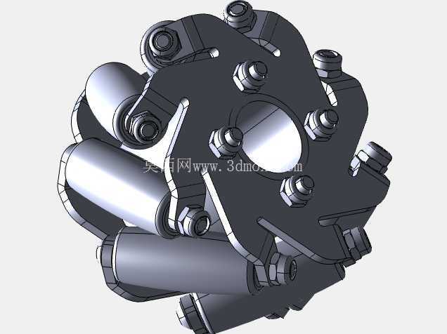 全方位Mecanum车轮总成-SolidWorks模型