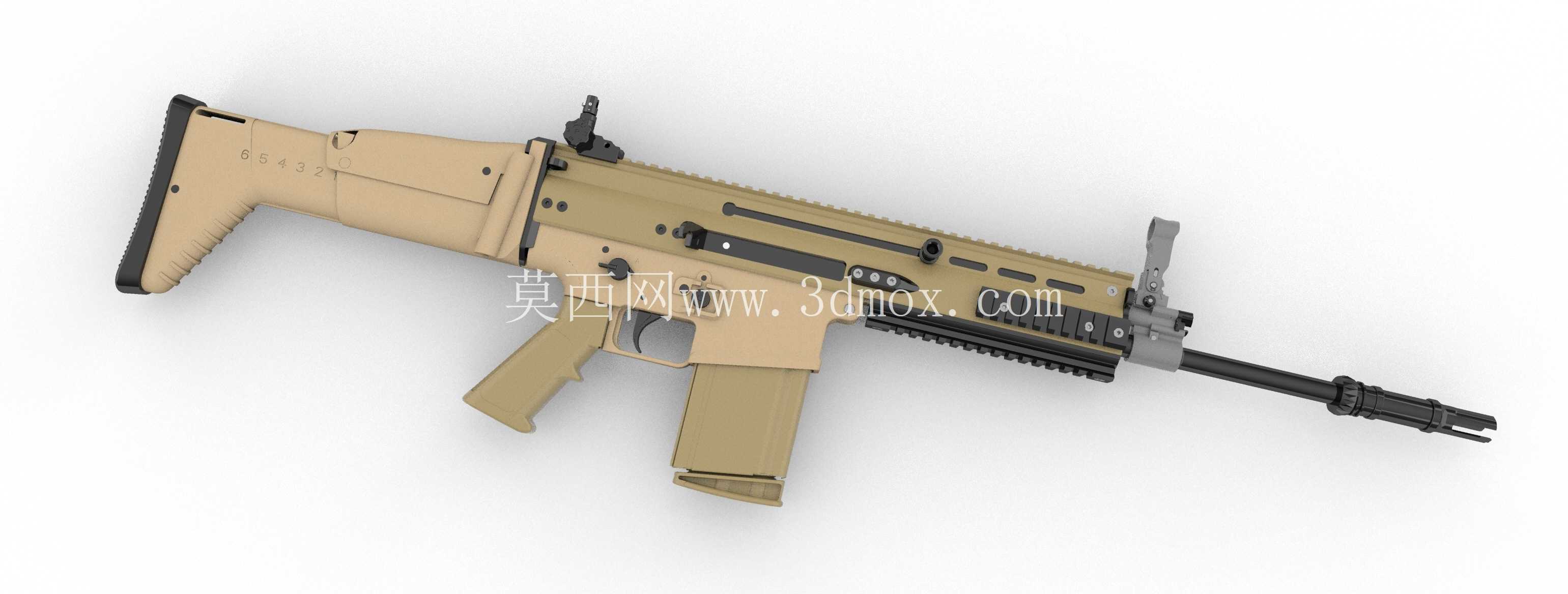 FN SCAR-H枪托部件