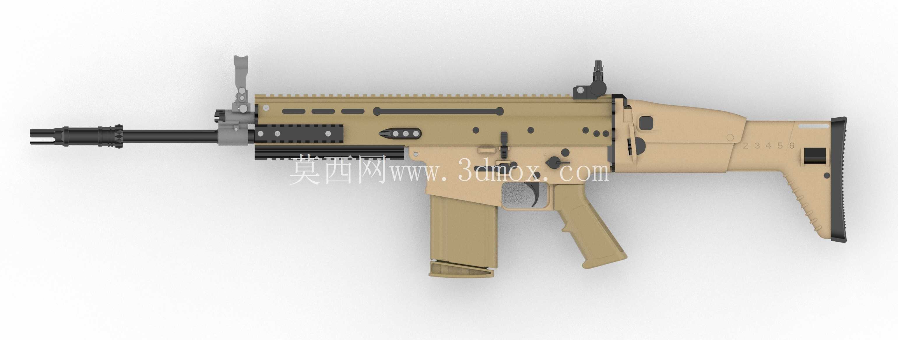 FN SCAR-H枪托部件