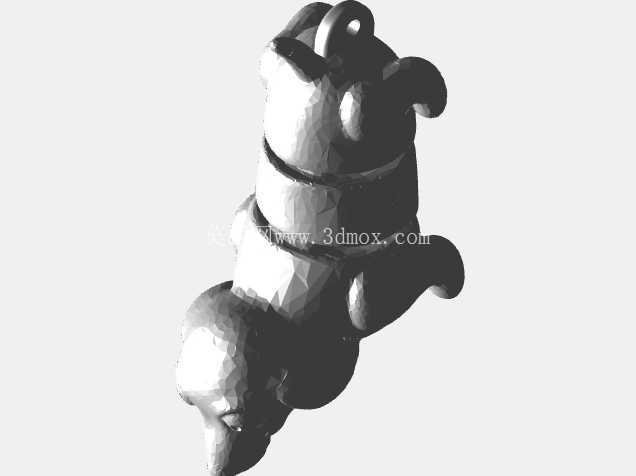 腊肠犬和猫的钥匙链铰接。