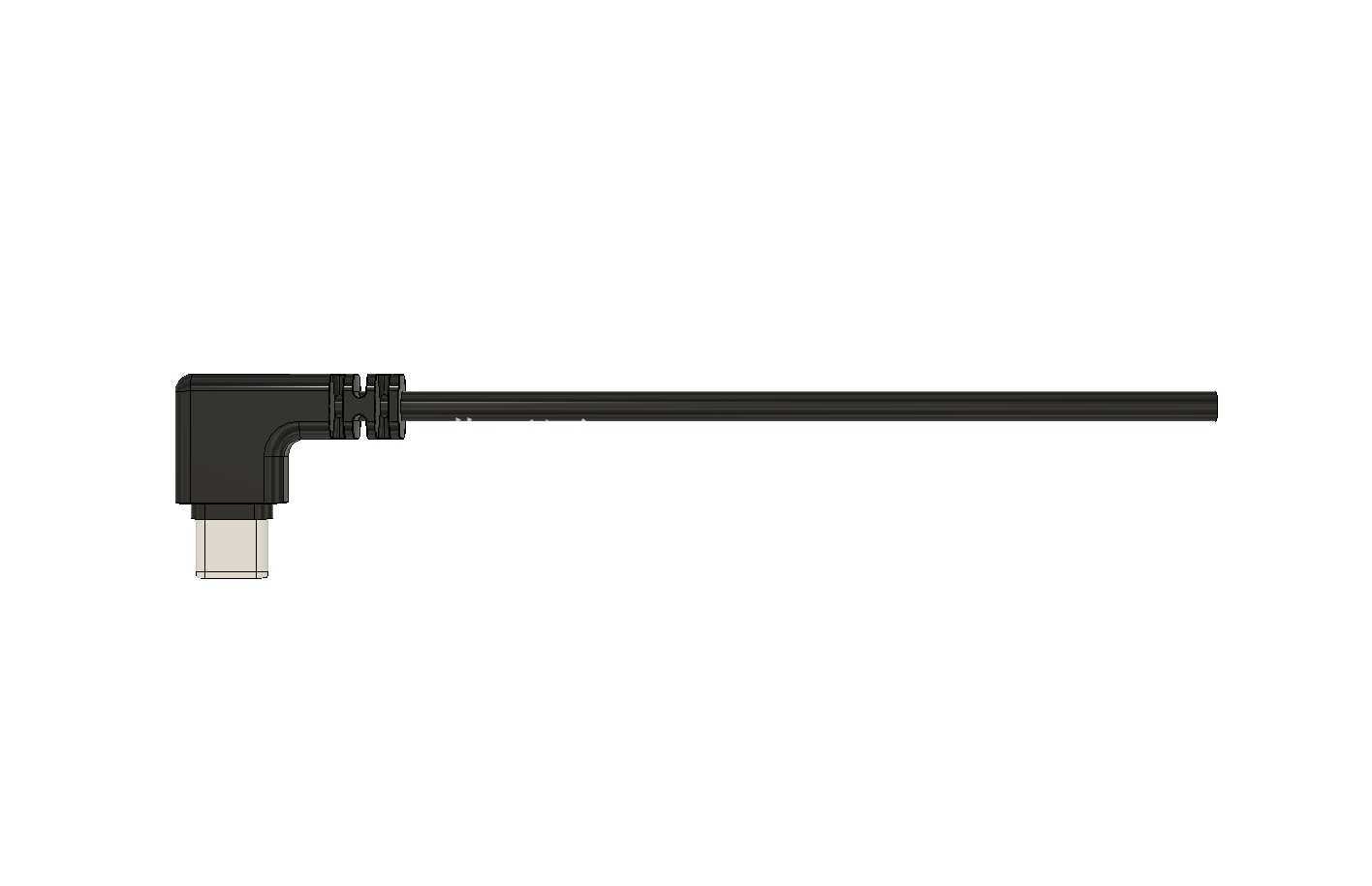 直角USB C转4针裸线