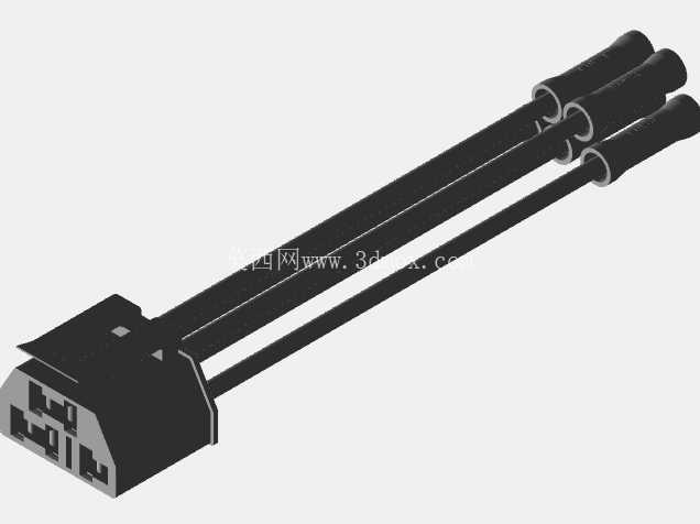 线连接器三维模型