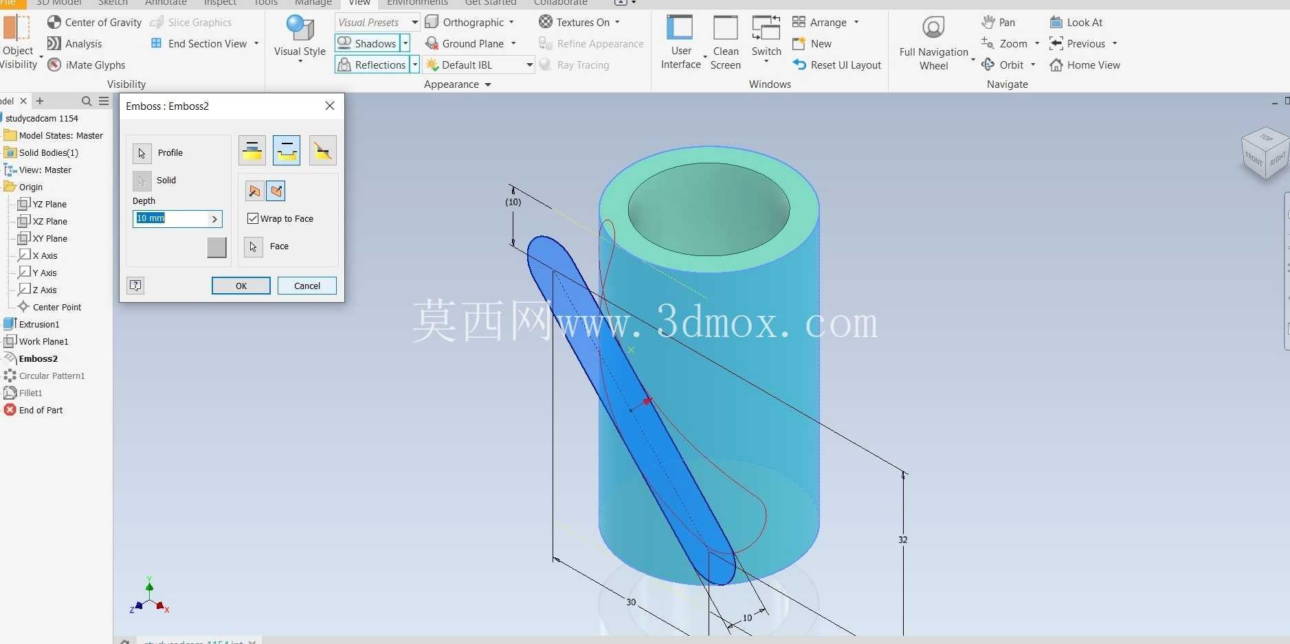 Studycadcam三维CAD练习1154/Autodesk Inventor Pro