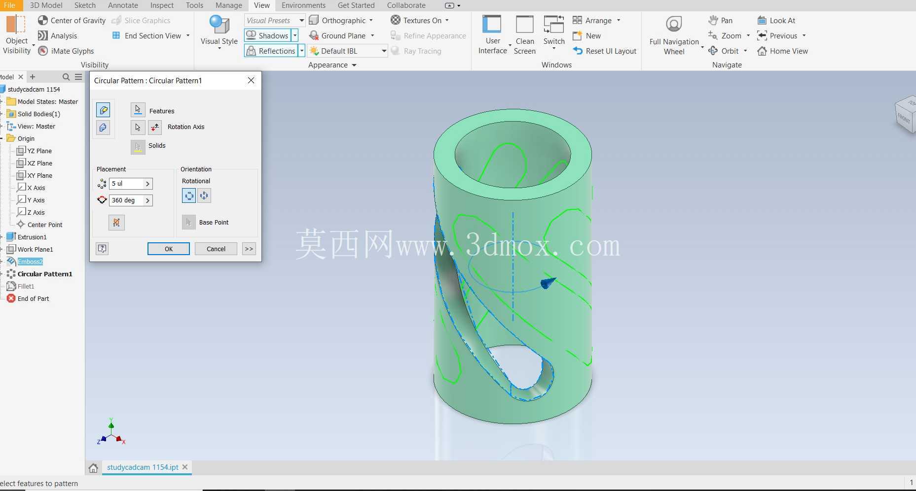 Studycadcam三维CAD练习1154/Autodesk Inventor Pro