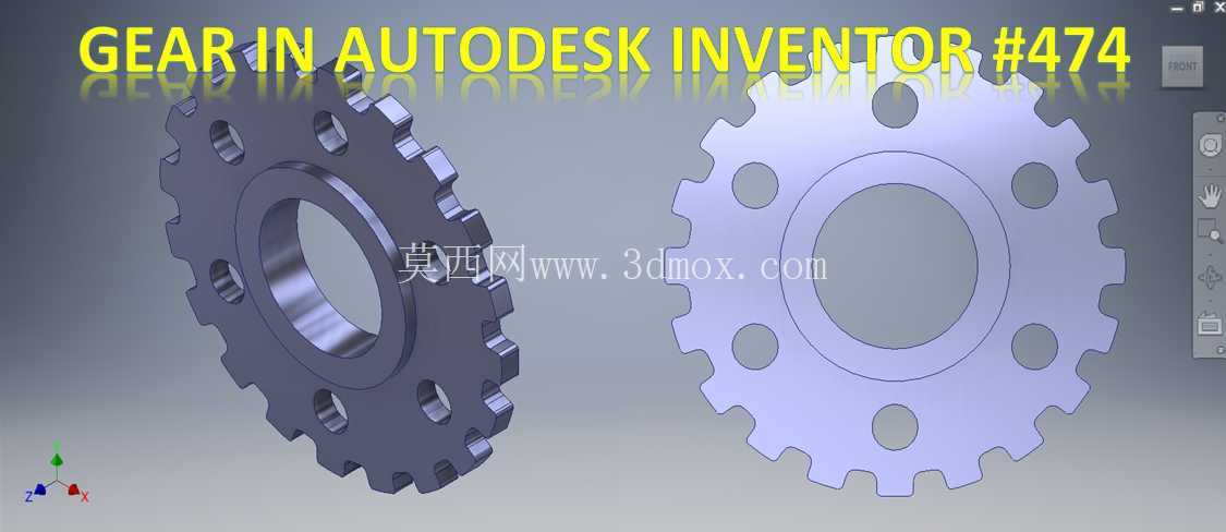 Inventor中的三维齿轮设计|| Autodesk Inventor中齿轮|| Inventor教程||三维绘图教程
