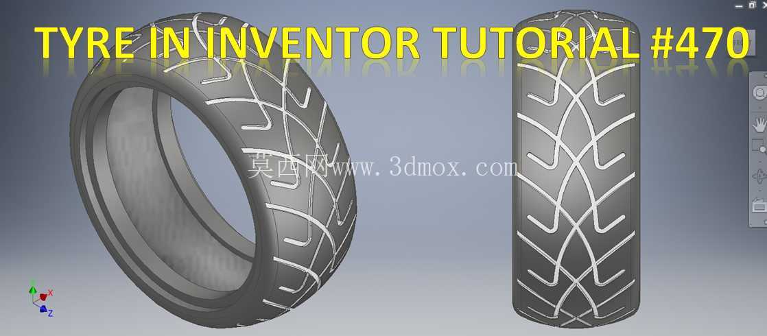 Autodesk Inventor教程中的轮胎|| Inventor初学者教程|| Inventor 3d绘图基础知识