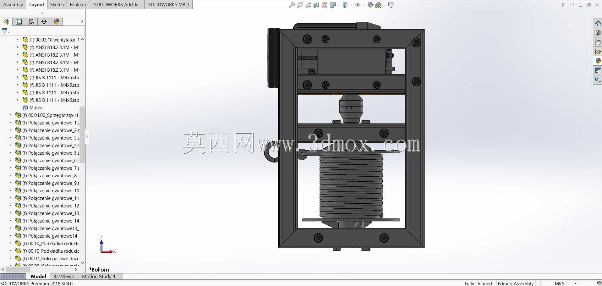 �ʳ�����װ����άģ��Drwaing Solidworks