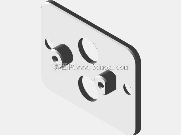 直流枪管插孔安装架5.5 x 2.1 38x25
