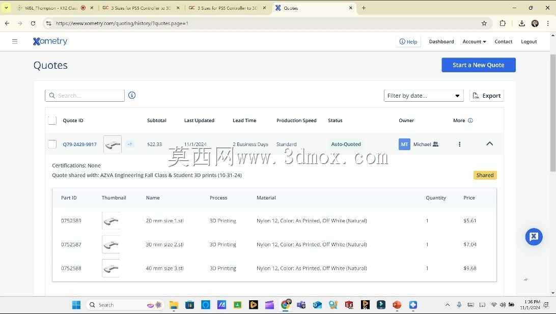 3种不同大小的STL PS5控制器分配