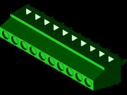 �ݶ����߶���2.54mm/0.1in�ݾ�3/5/10λ��