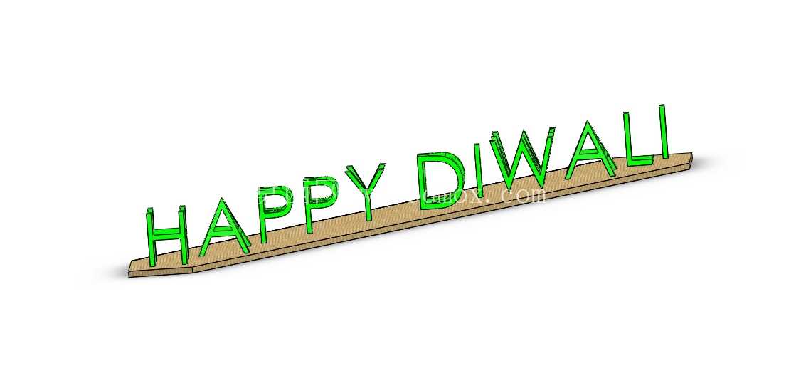 ��solidworks�д���3D�þ�HAPPY DIWALI���-MD RASHID