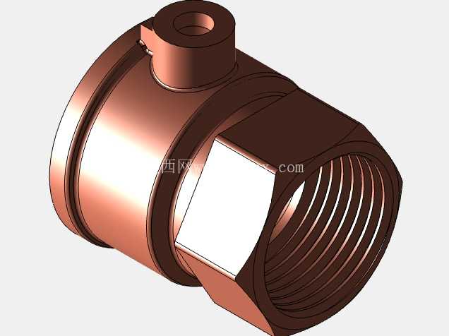 高精度25.4mm球阀SolidWorks模型