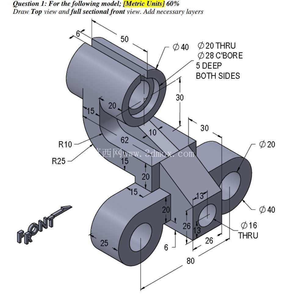 三维CAD基础练习/Autodesk Inventor Pro