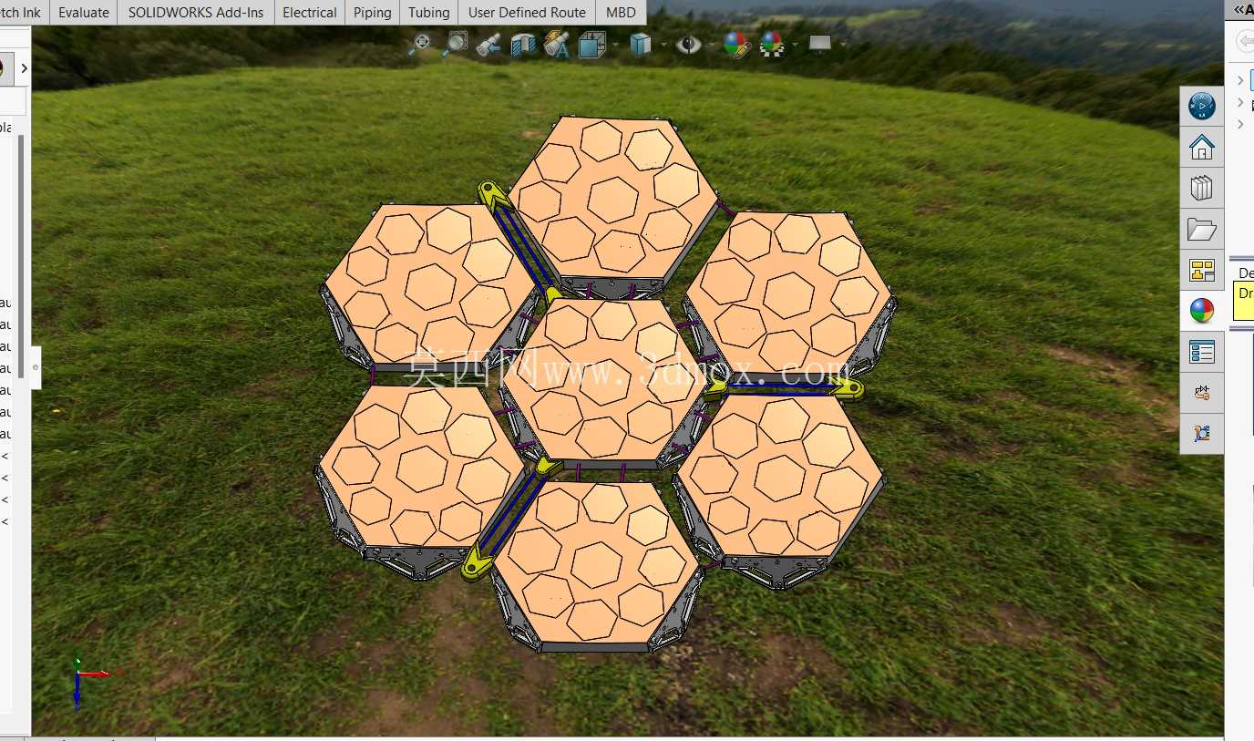 用于空间应用的HexaFlex模块化面板系统