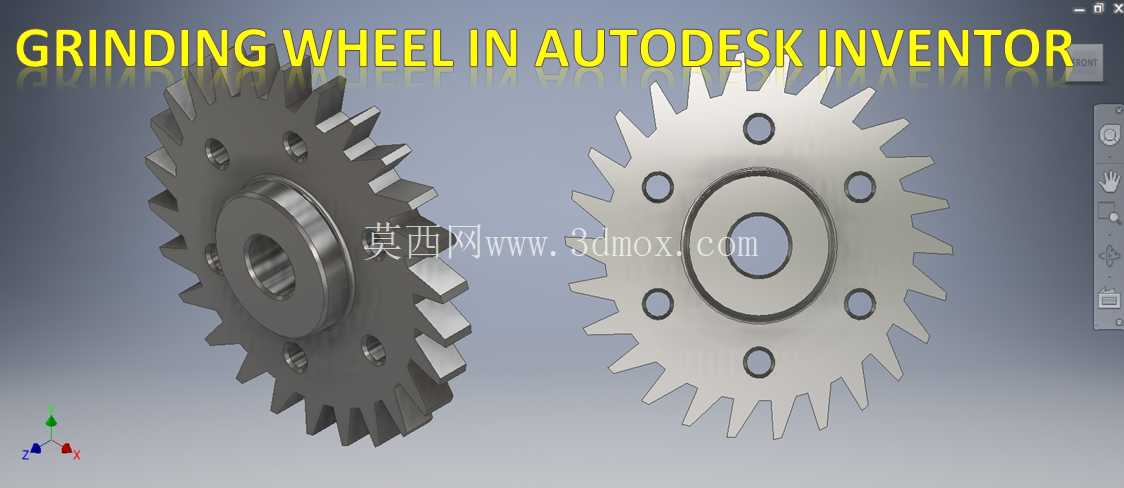Autodesk Inventor中的砂轮|| Inventor三维绘图教程|| Inventor 3d Cad||砂轮3d