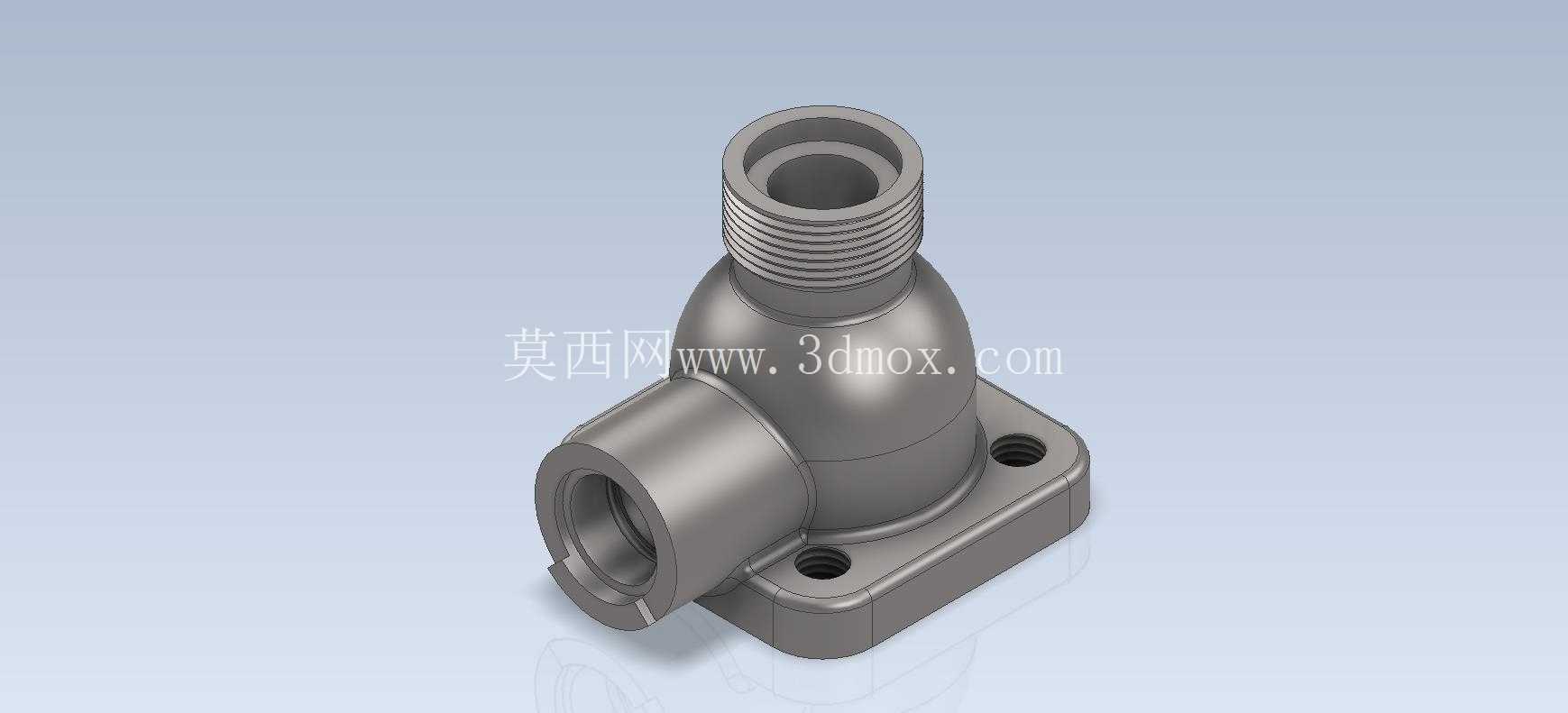 3D CAD基础练习/阀体/Válvula/Autodesk Inventor Pro