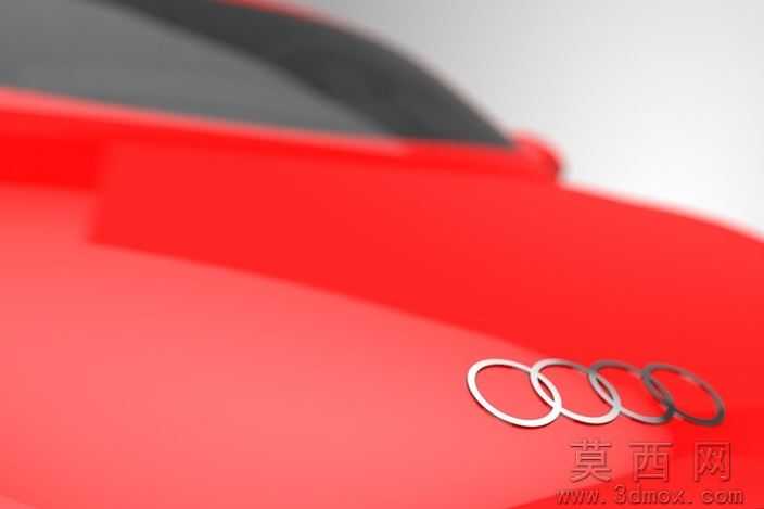 超详细的奥迪R8轿车模型(带发动机、座椅、方向盘等)