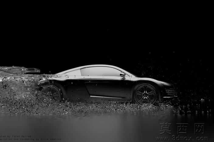 超详细的奥迪R8轿车模型(带发动机、座椅、方向盘等)