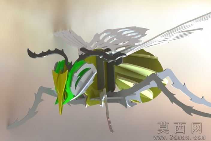 大黄蜂钣金件3d模型