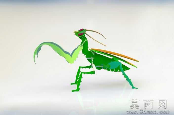 螳螂3d模型钣金件
