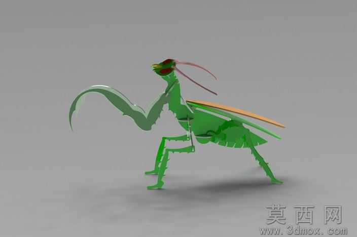 螳螂3d模型钣金件