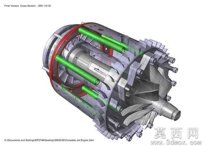 KJ66完整涡轮发动机