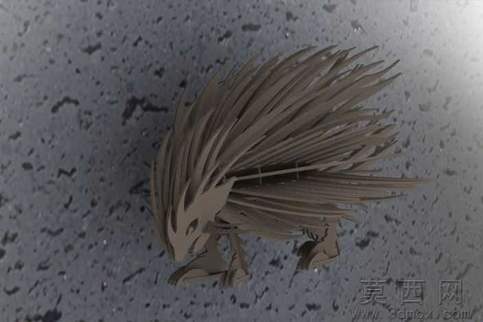 刺猬金属钣金3d模型