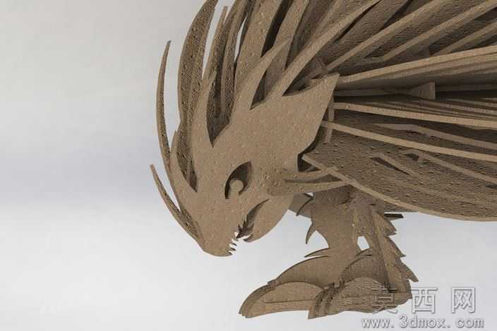 刺猬金属钣金3d模型